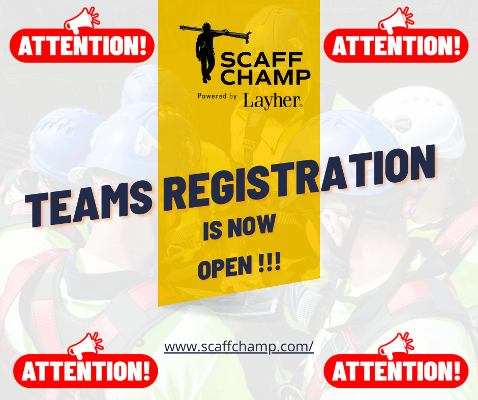 Team registration is now open