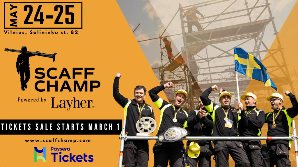 Tickets for ScaffChamp Powered by Layher – available from March 1st!